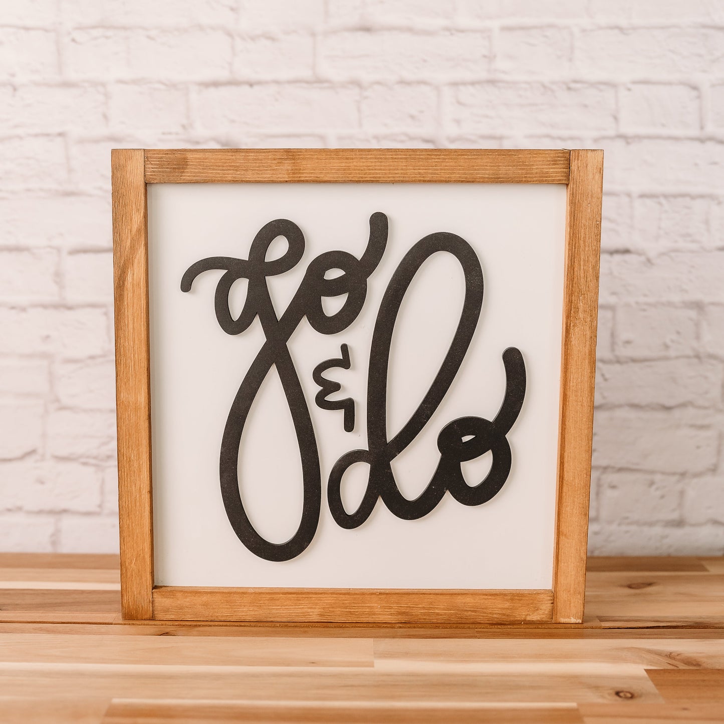 Go & Do | Missionary Sign | 11x11 inch Wood Sign