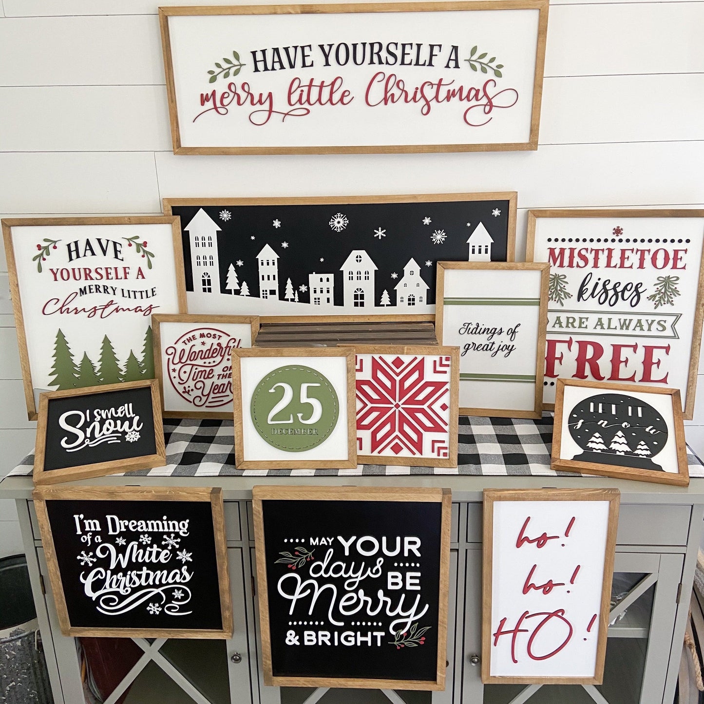 Sweater Snowflake Sign | 11x11 Wood Sign