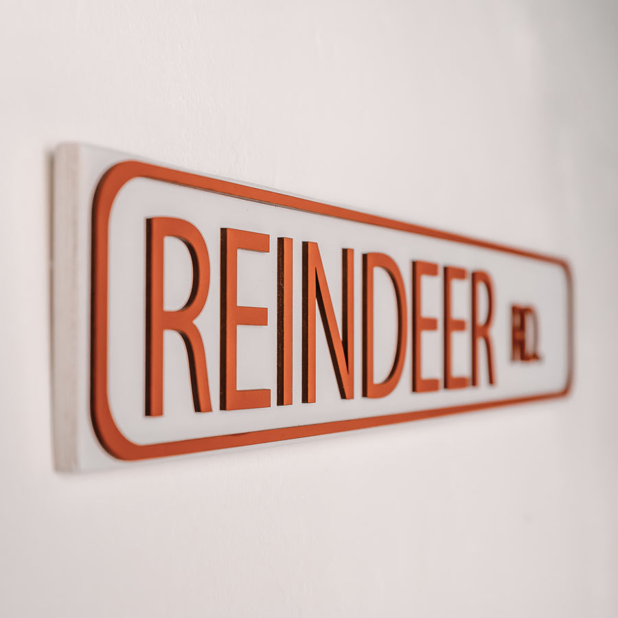 Christmas Street Sign | 4x20 inch Wood Sign