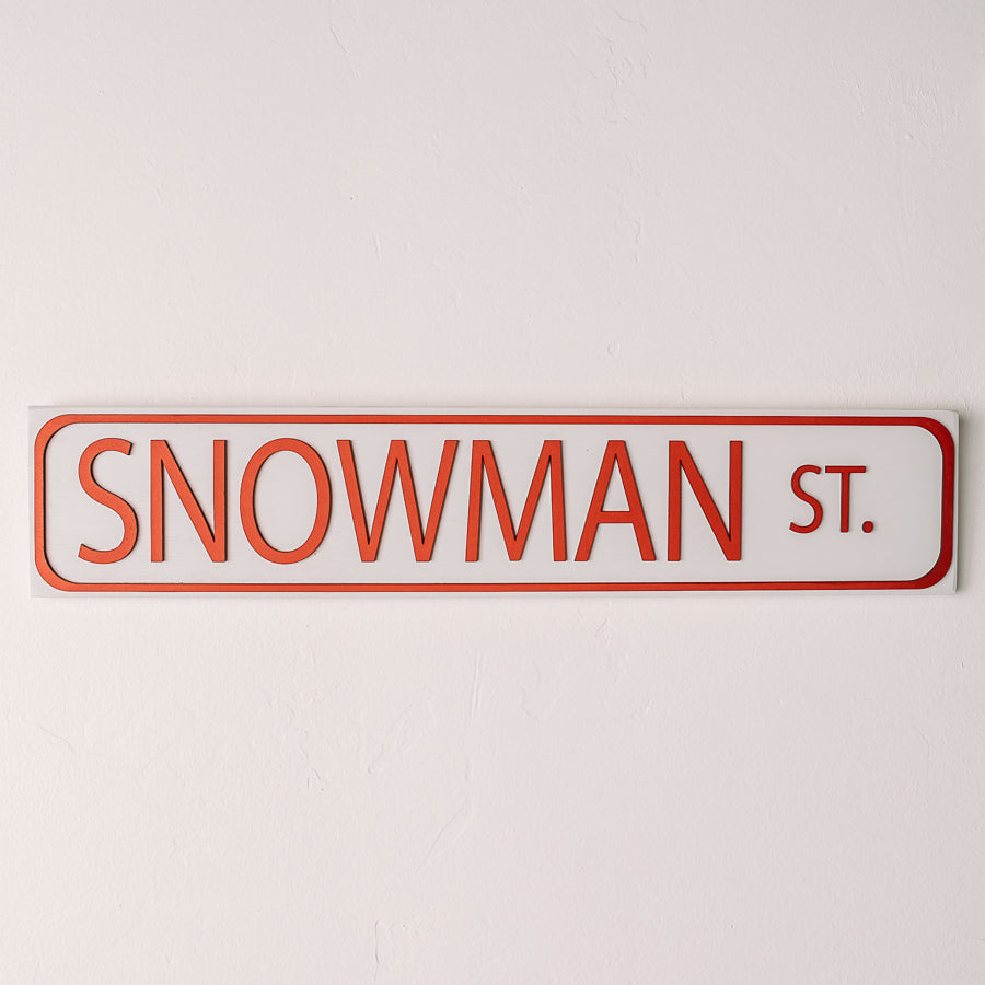 Christmas Street Sign | 4x20 inch Wood Sign