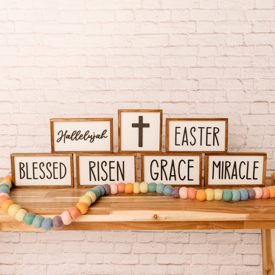 Easter Tiered Tray Signs