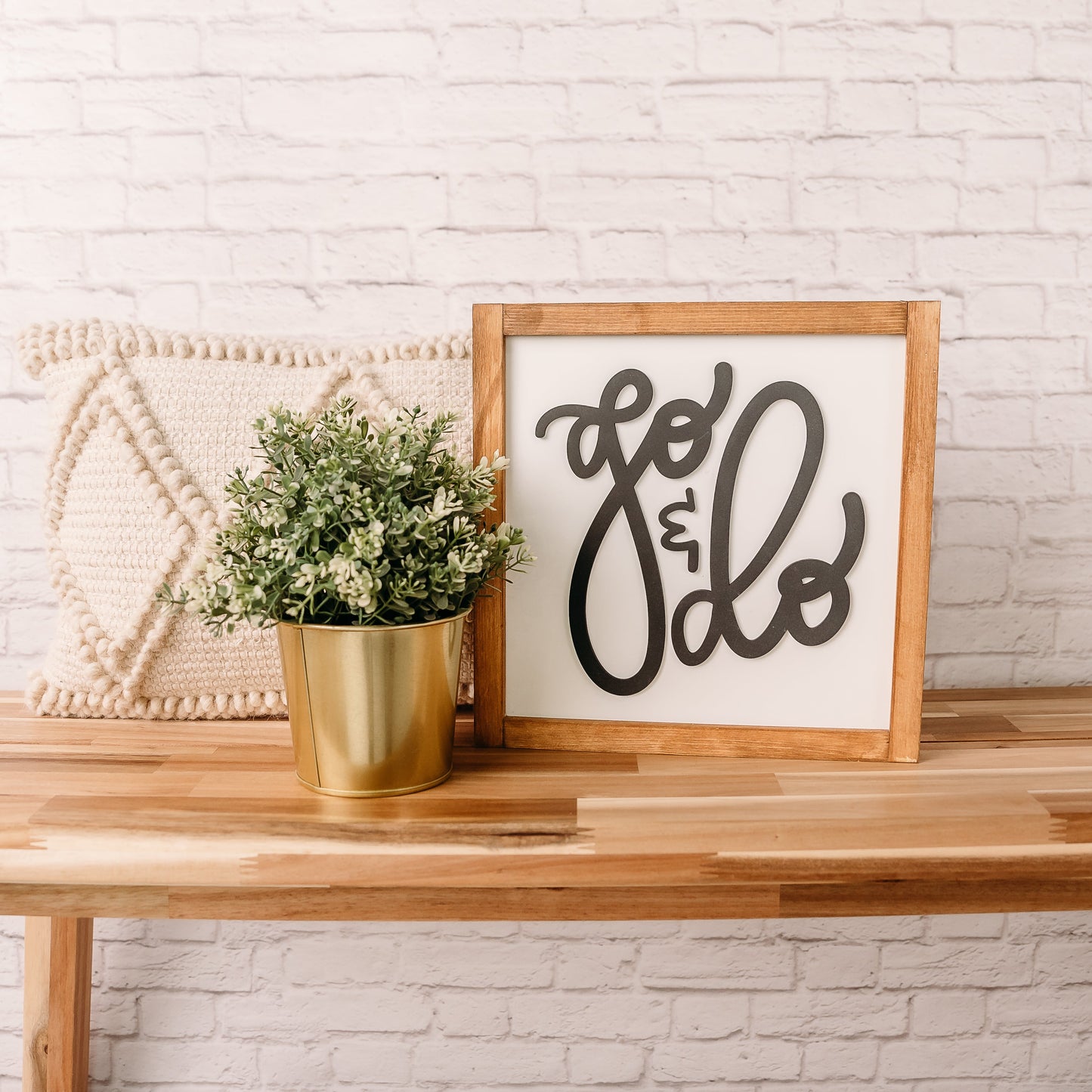 Go & Do | Missionary Sign | 11x11 inch Wood Sign
