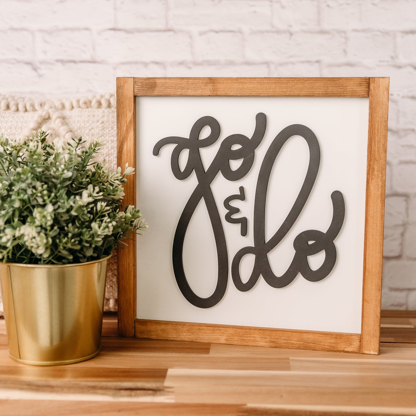 Go & Do | Missionary Sign | 11x11 inch Wood Sign