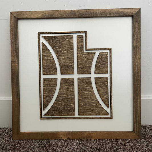 Utah Jazz Sign | 14x14 inch Wood Sign