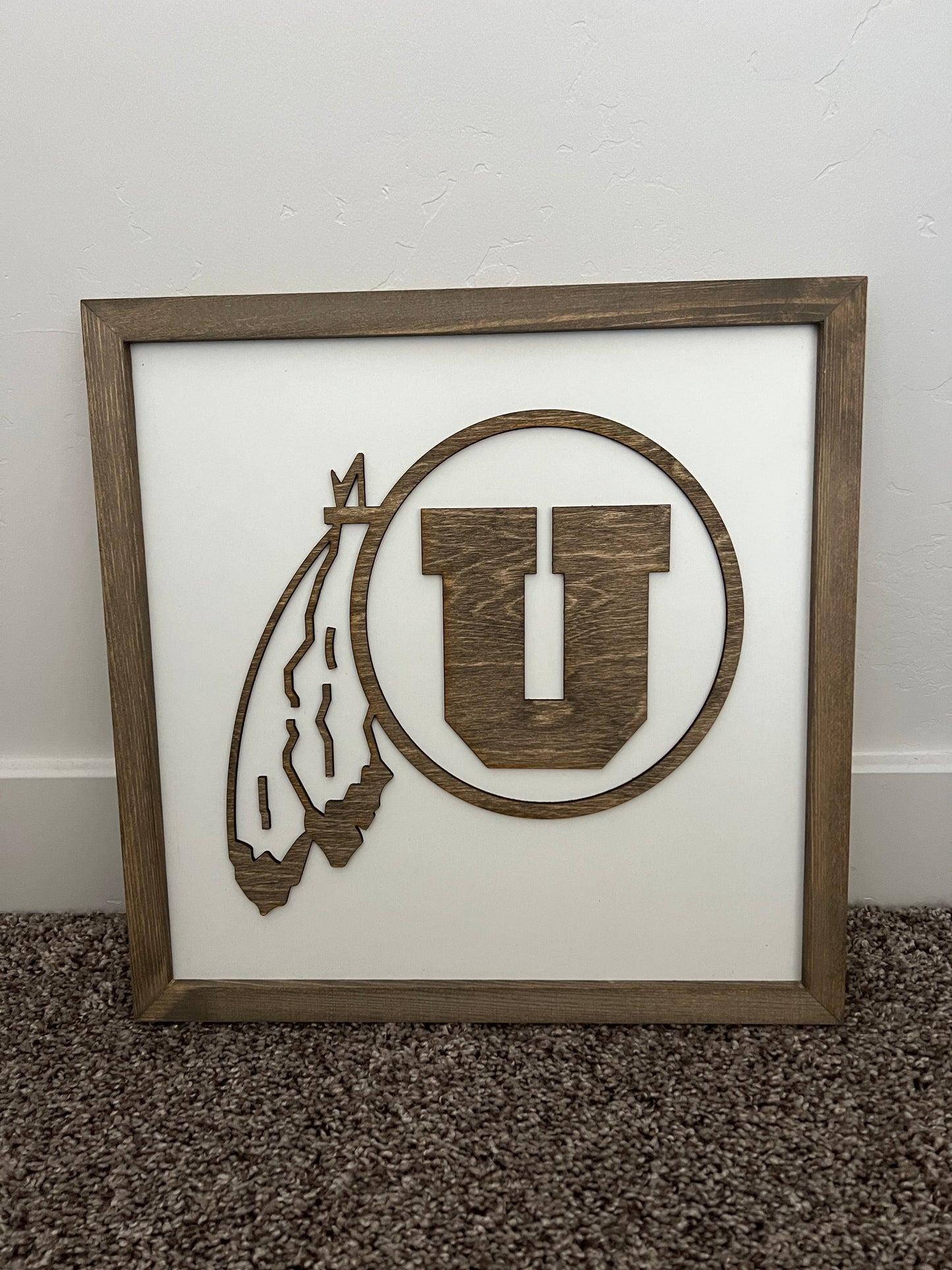 Utah Utes Sign | 14x14 inch Wood Sign