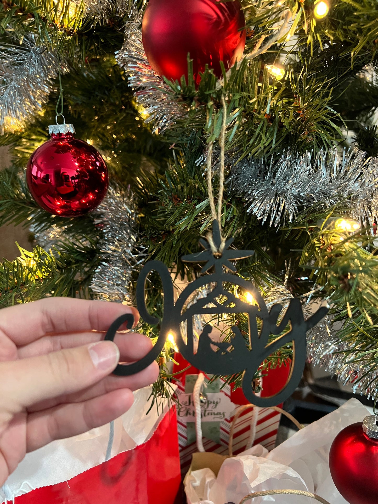 Joy Nativity Ornaments Bundle of 4