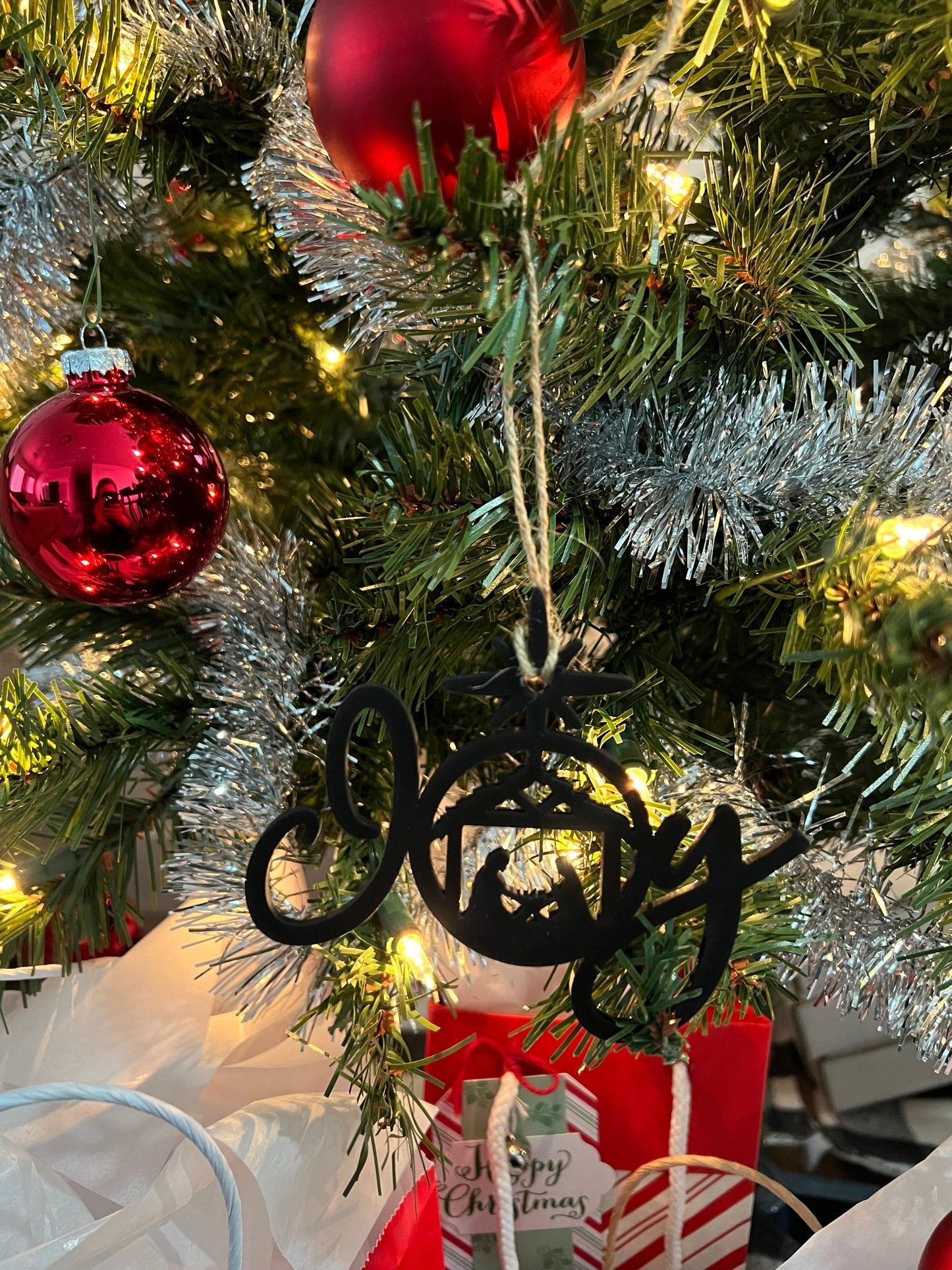 Joy Nativity Ornaments Bundle of 4