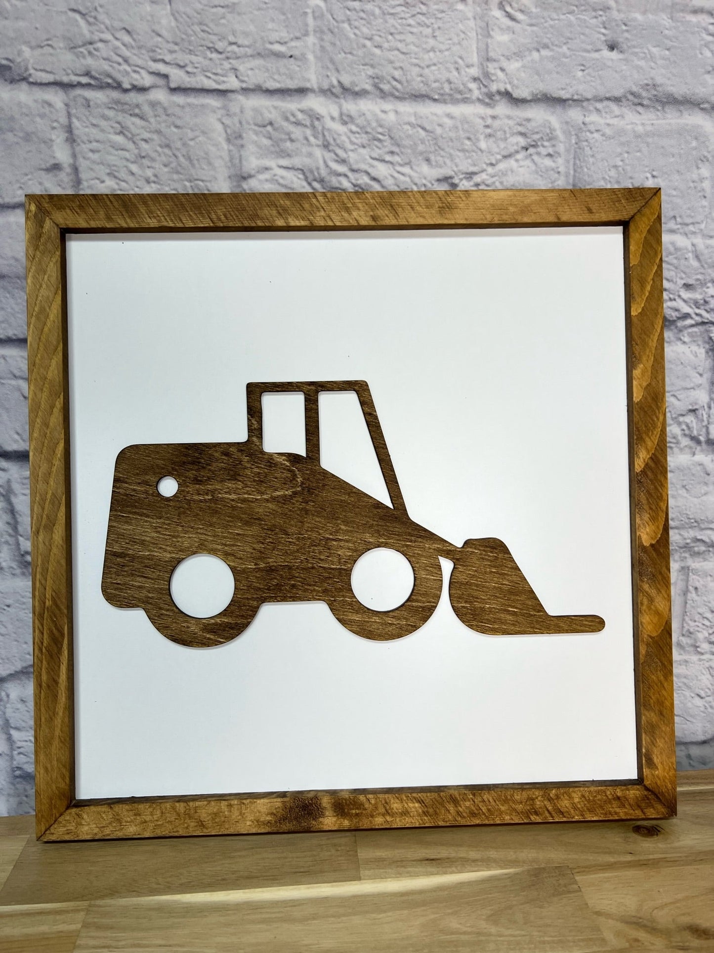 Construction Truck | 14x14 inch Wood Sign | Construction Room Decor | Construction Truck Bedroom