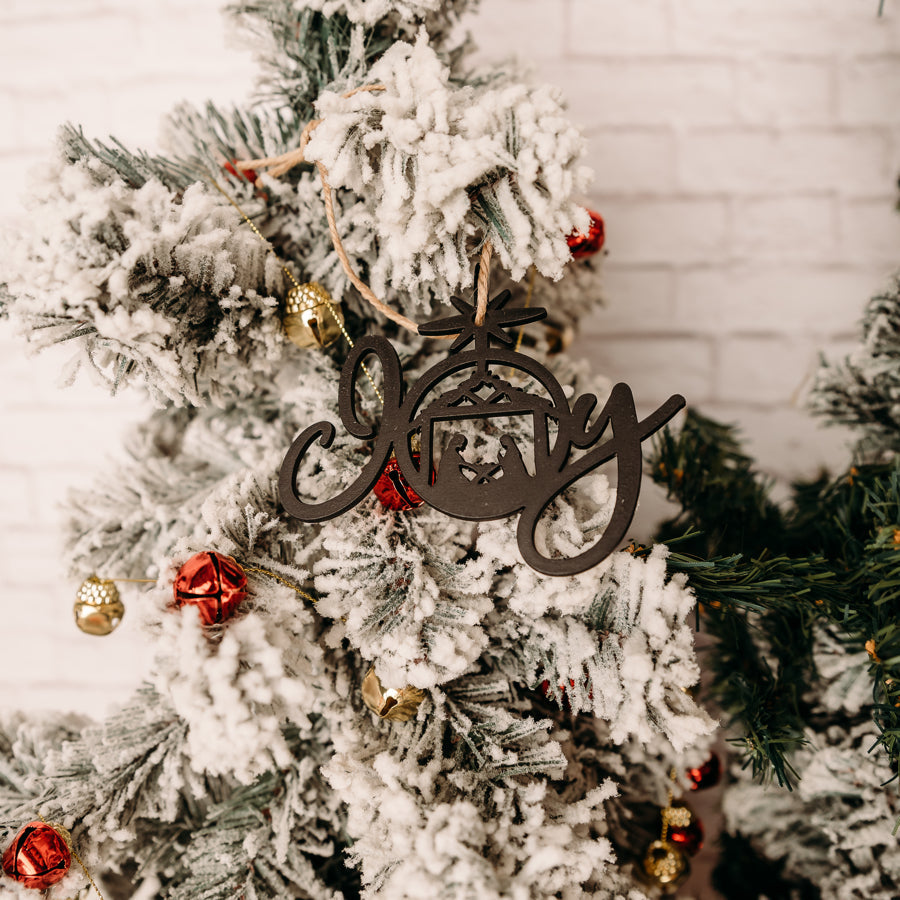 Joy Nativity Ornaments Bundle of 4