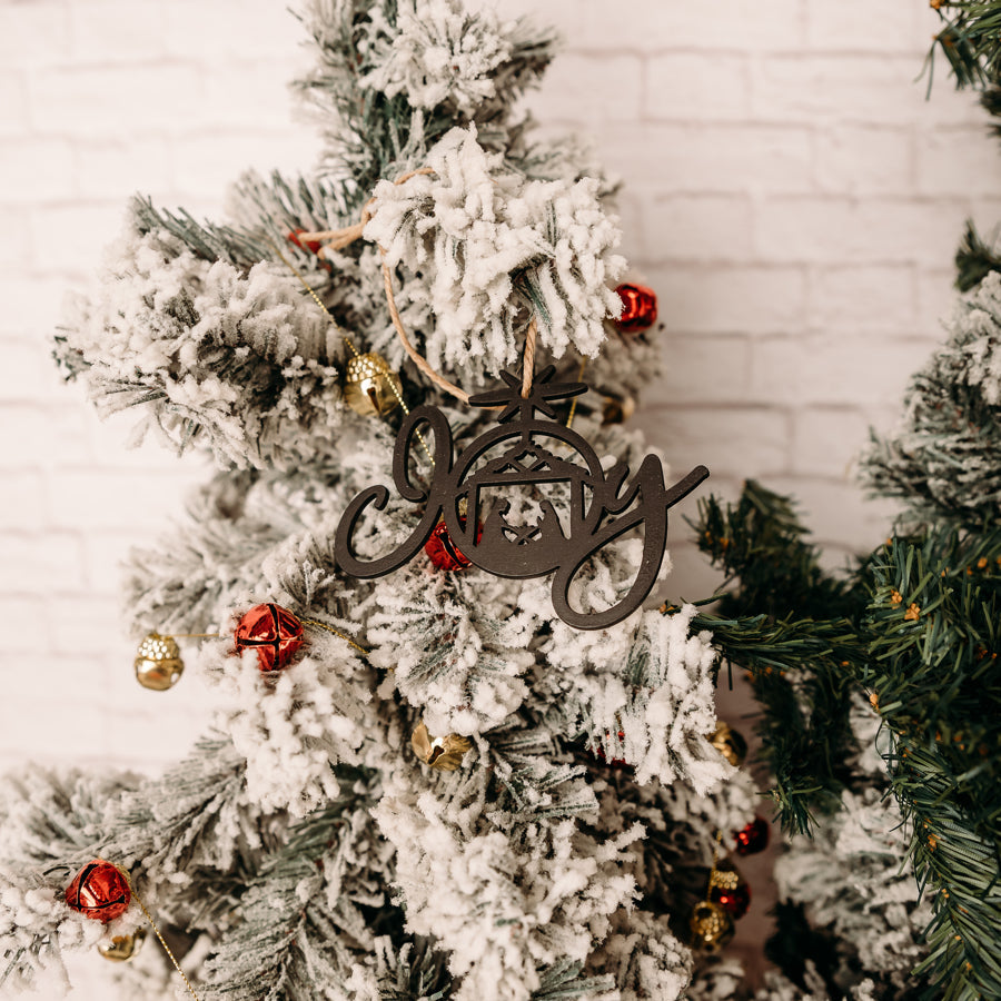 Joy Nativity Ornaments Bundle of 4