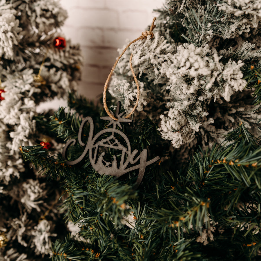 Joy Nativity Ornaments Bundle of 4