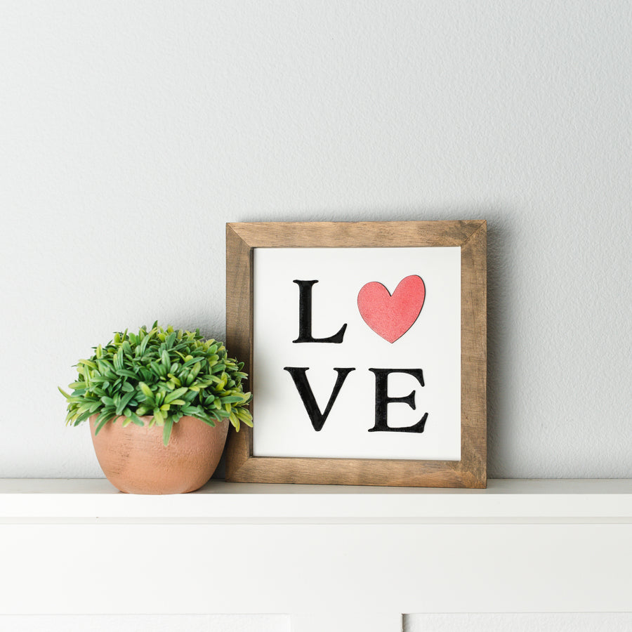 Love | 11x11 inch Wood Sign