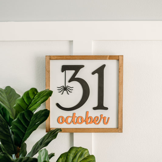 October 31 | Halloween Sign