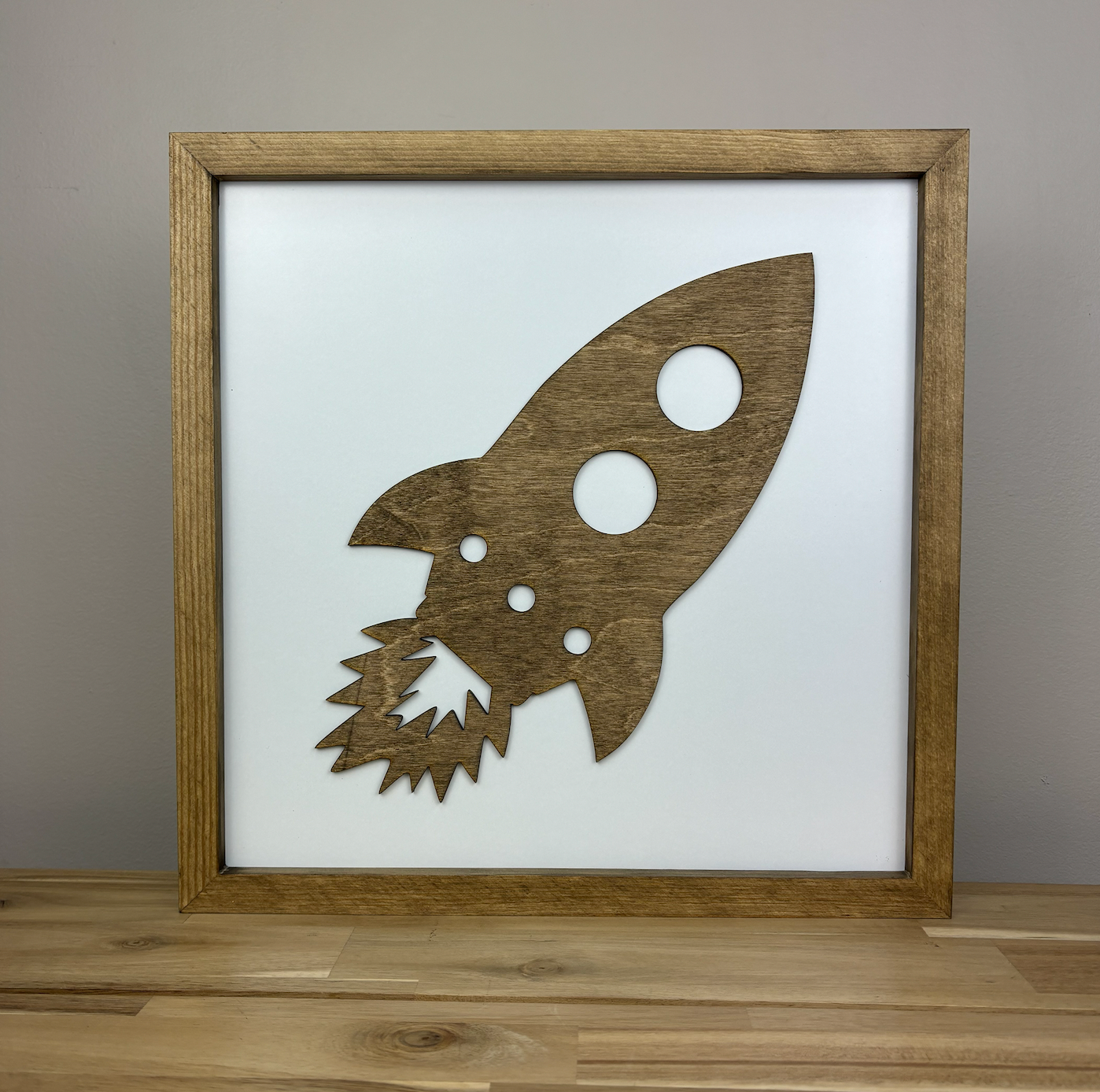 Outer Space Sign | 21x21 inch Wood Sign | Outer Space Room Decor