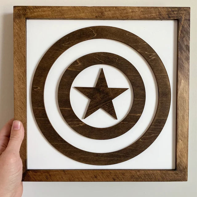 Superhero Wall Art | 21x21 inch Wood Sign | Super Hero Wall Art