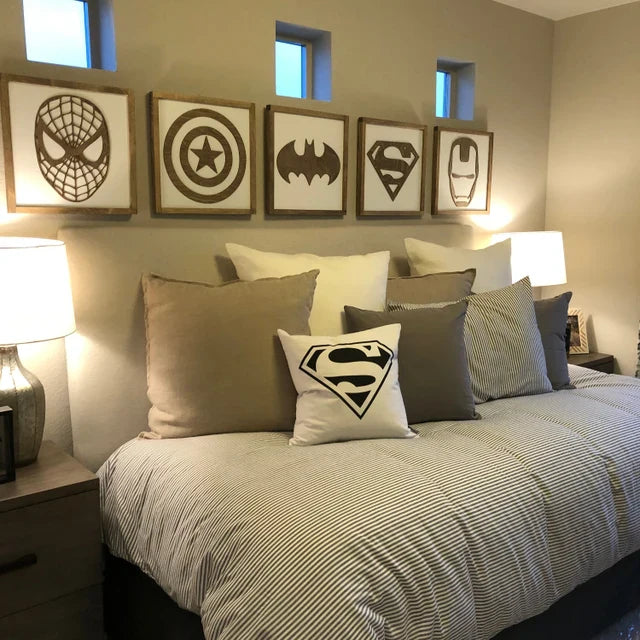 Superhero Wall Art | 16x16 inch Wood Signs