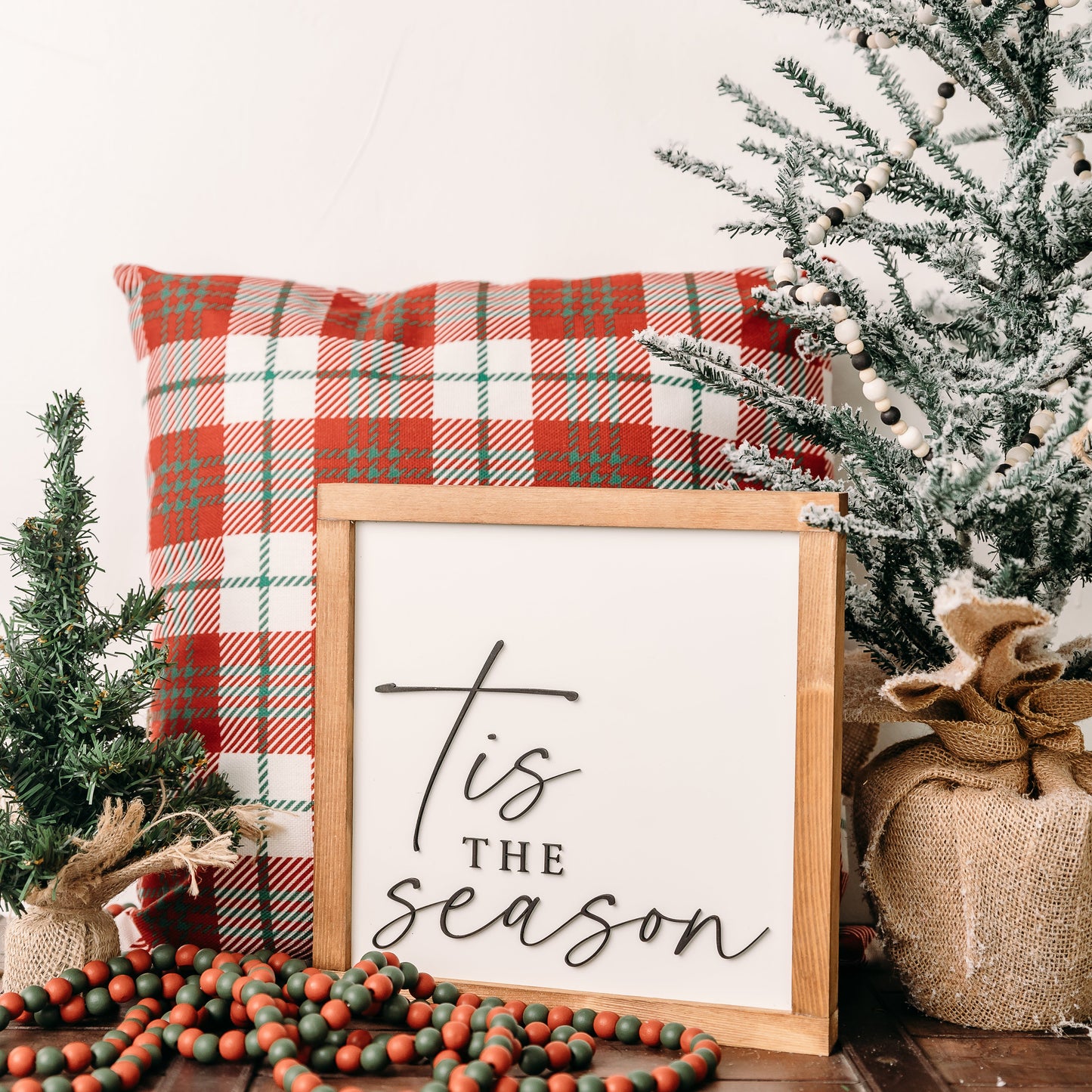 Tis the Season | 11x11 inch Wood Sign