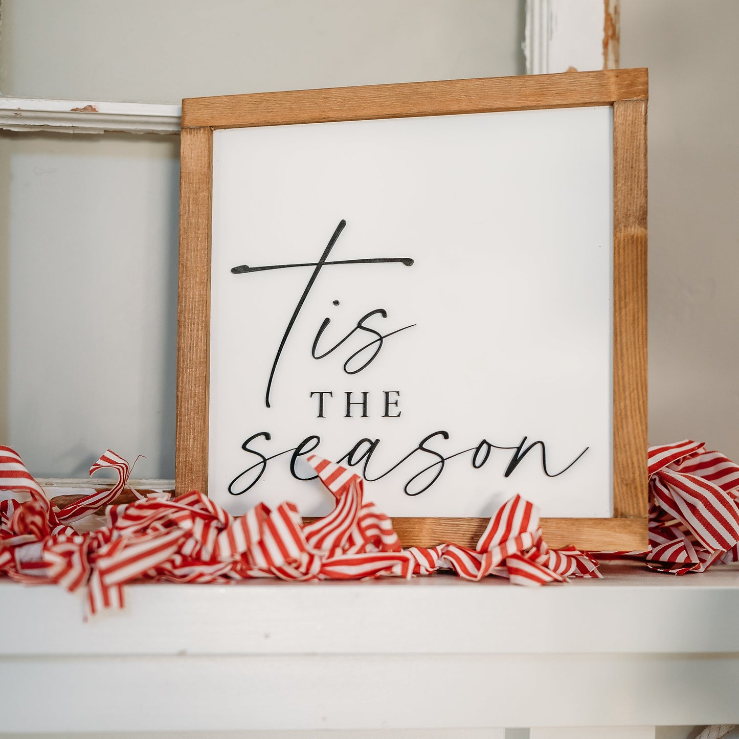 Tis the Season | 11x11 inch Wood Sign