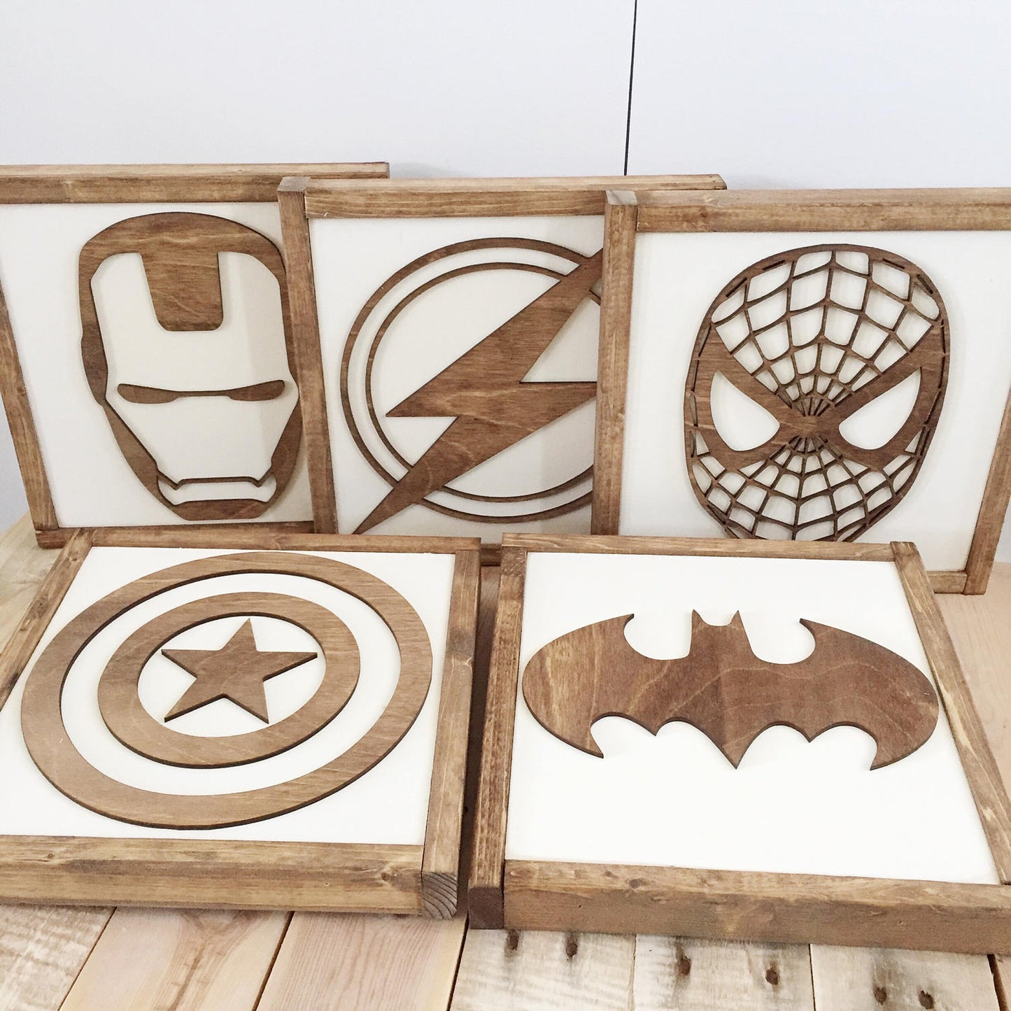 Superhero Wall Art | 14x14 inch Wood Sign | Super Hero Wall Art | Superhero Gallery Wall