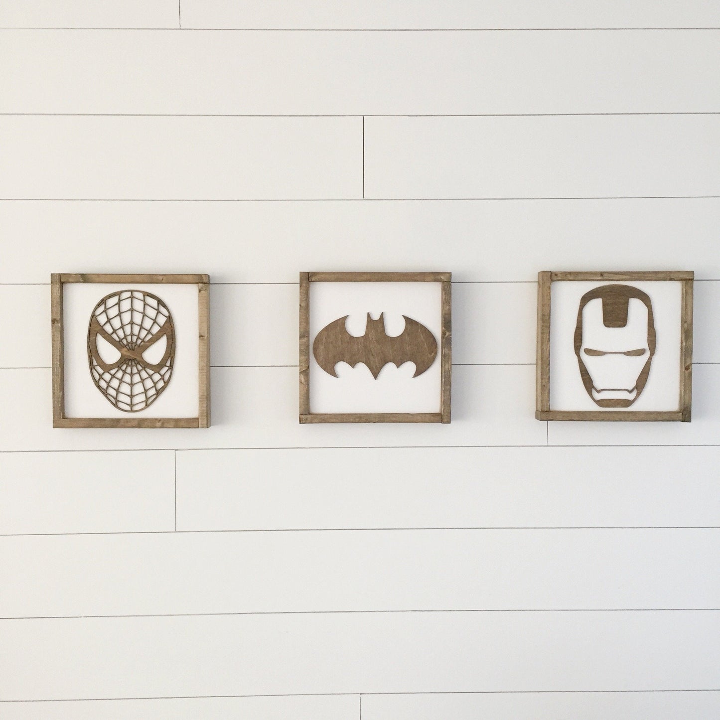 Superhero Wall Art | 21x21 inch Wood Sign | Super Hero Wall Art