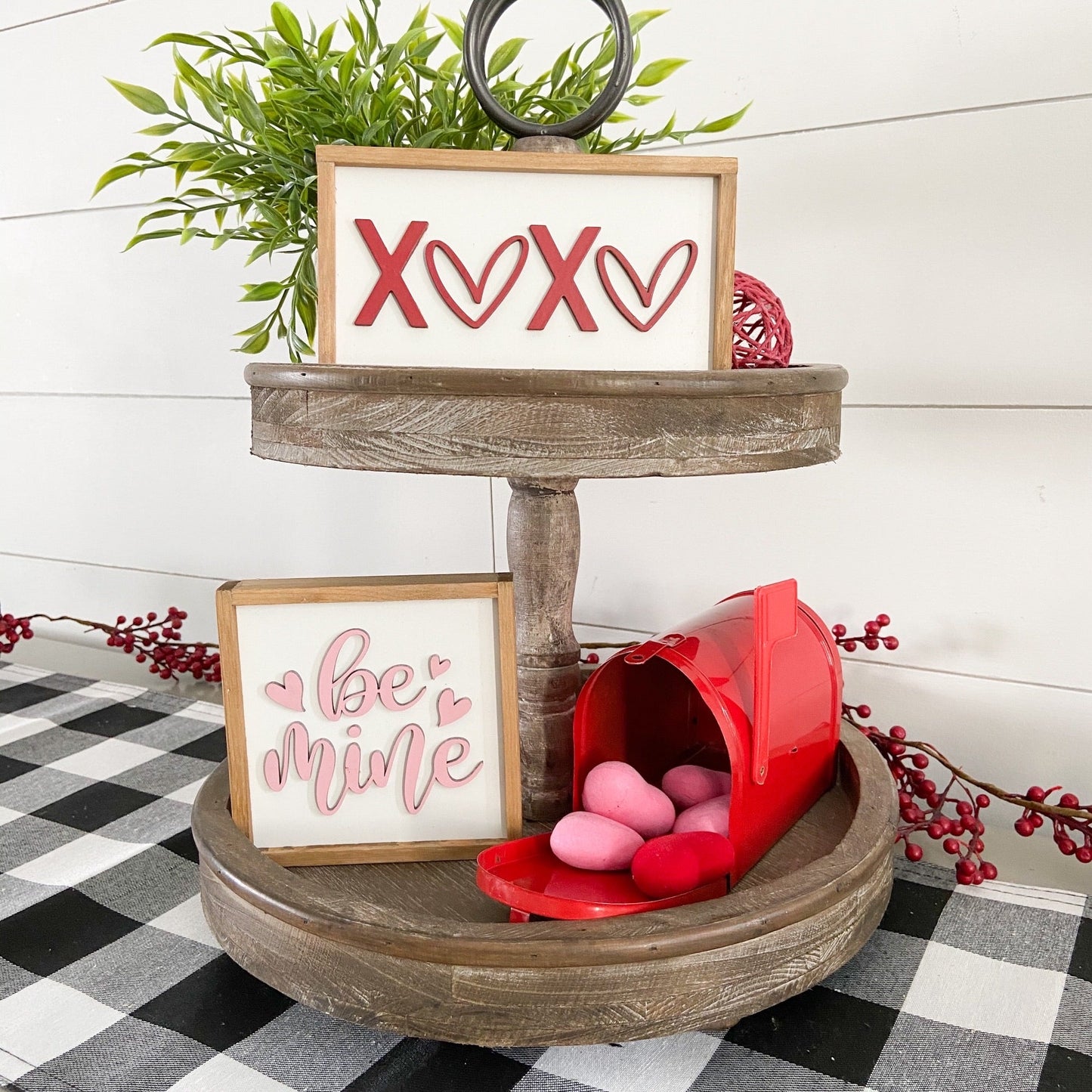 Valentine's Mini Signs | Tier Tray Decor